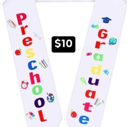 preschool prek sash graduation stole