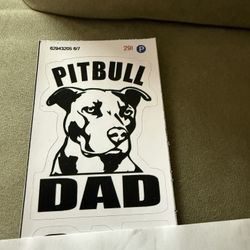 Pit Bull Dad, Sticker 