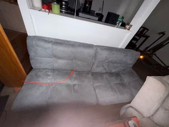 Gray Sofa Bed & two recliners