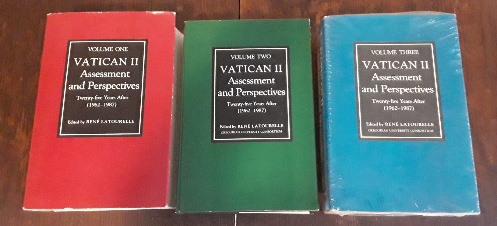 Vatican II assessment and perspective 25 years after, volumes 1, 2 and 3 books, all three for $25