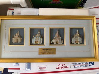Disney Cast Exclusive Framed Park Castles