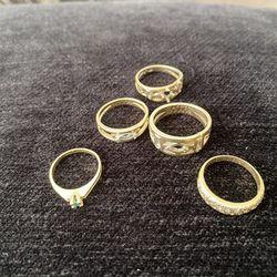 18k gold rings