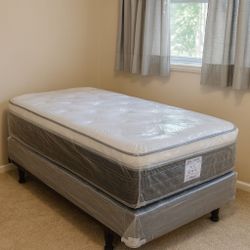 Mattress Pillow Top 14 Inches Thick Starting At $220 Twin Size Available Full-Queen-King-Cali-King New From Factory Same Day Delivery