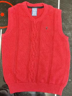 IZOD Sleeveless Christmas Sweater Size M (10-12) Youth