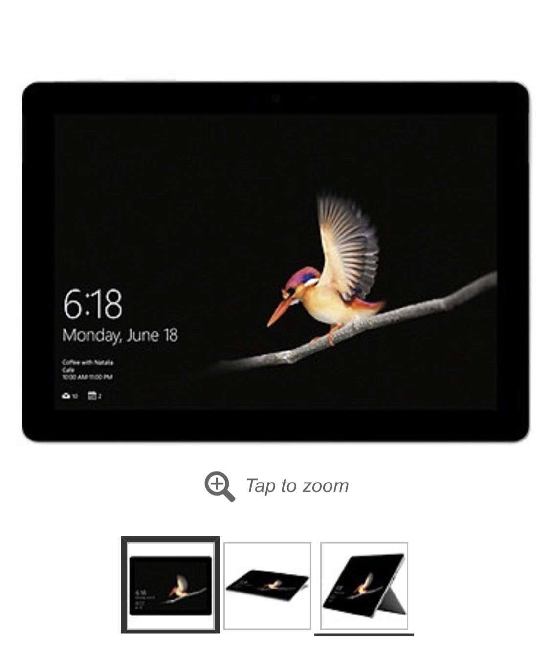 Microsoft Surface Go 10" Pentium 8GB Memory 128GB SSD Windows 10S Tablet