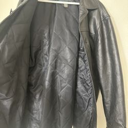 Banana Republic Leather Coat XL Like New Condition
