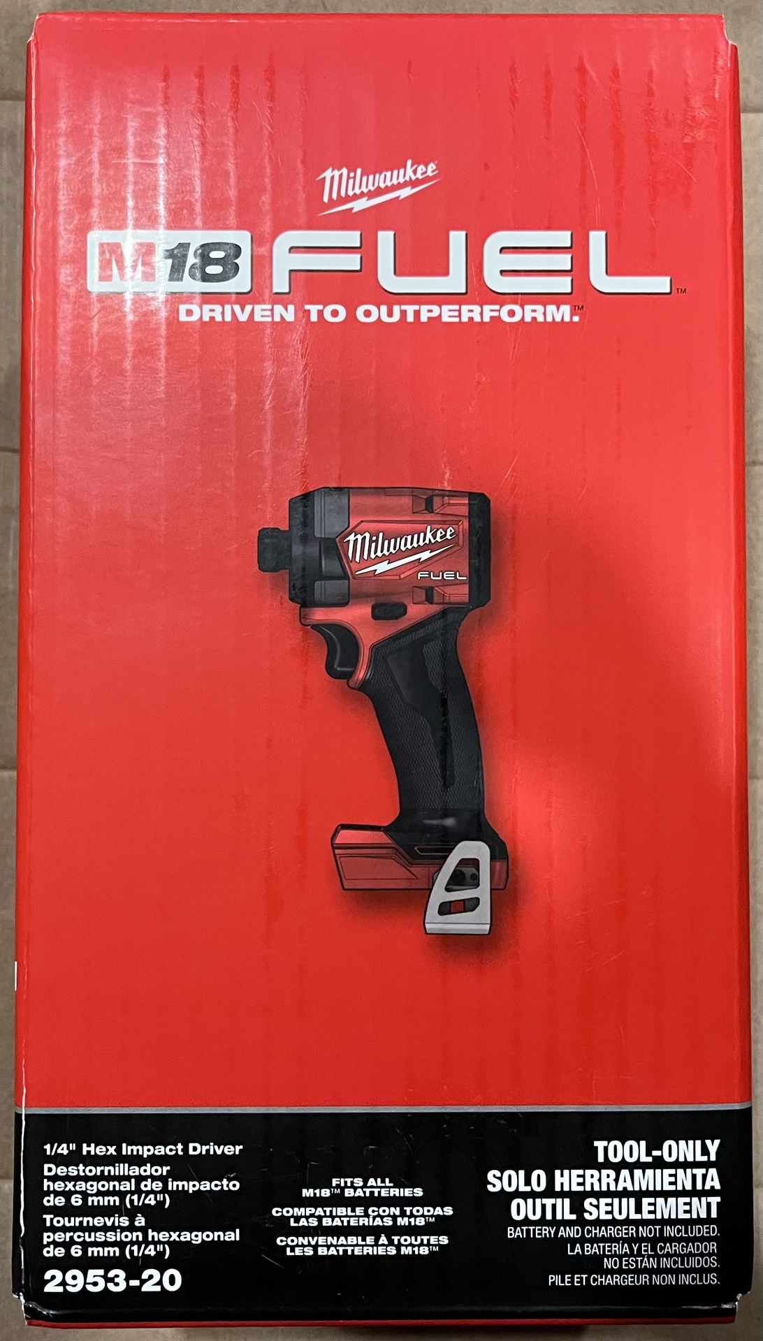 MILWAUKEE M18 FUEL 18V Lithium-Ion Brushless Cordless 1/4 in. Hex Impact Driver (Tool-Only)