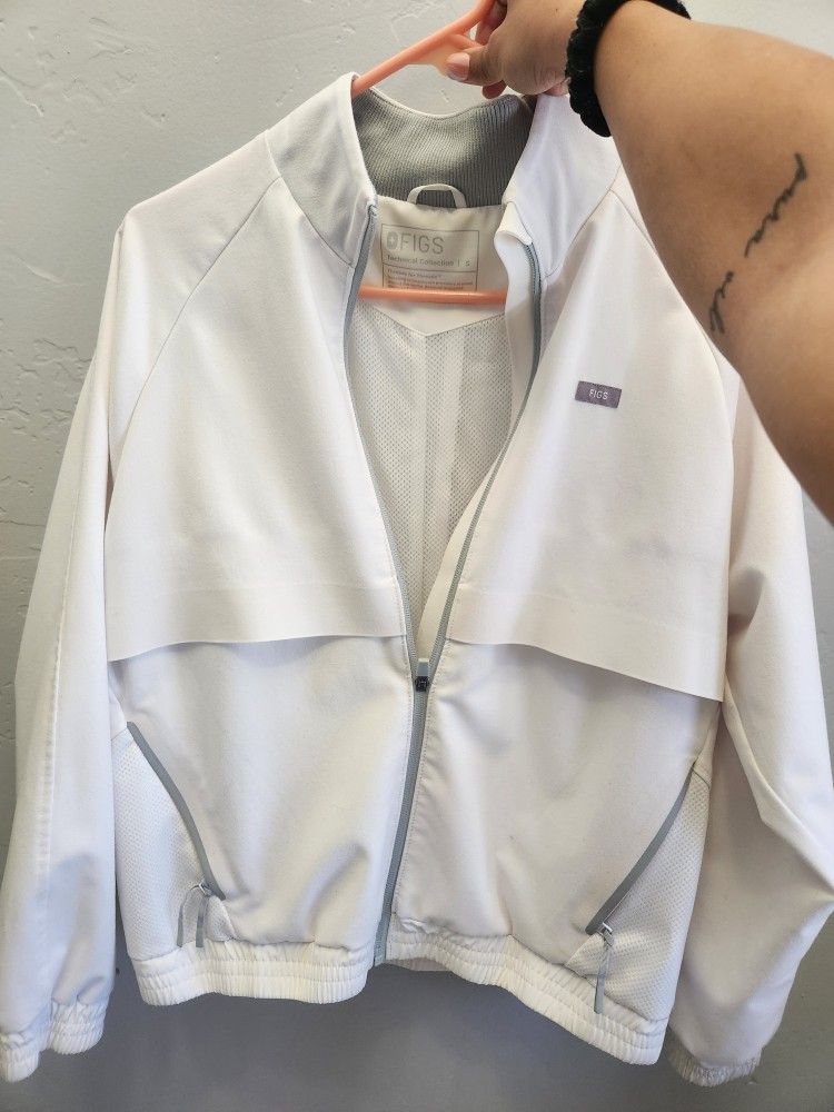 FIGS Optic White Sydney Jacket