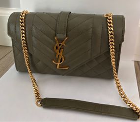 Saint Laurent green color, the bag