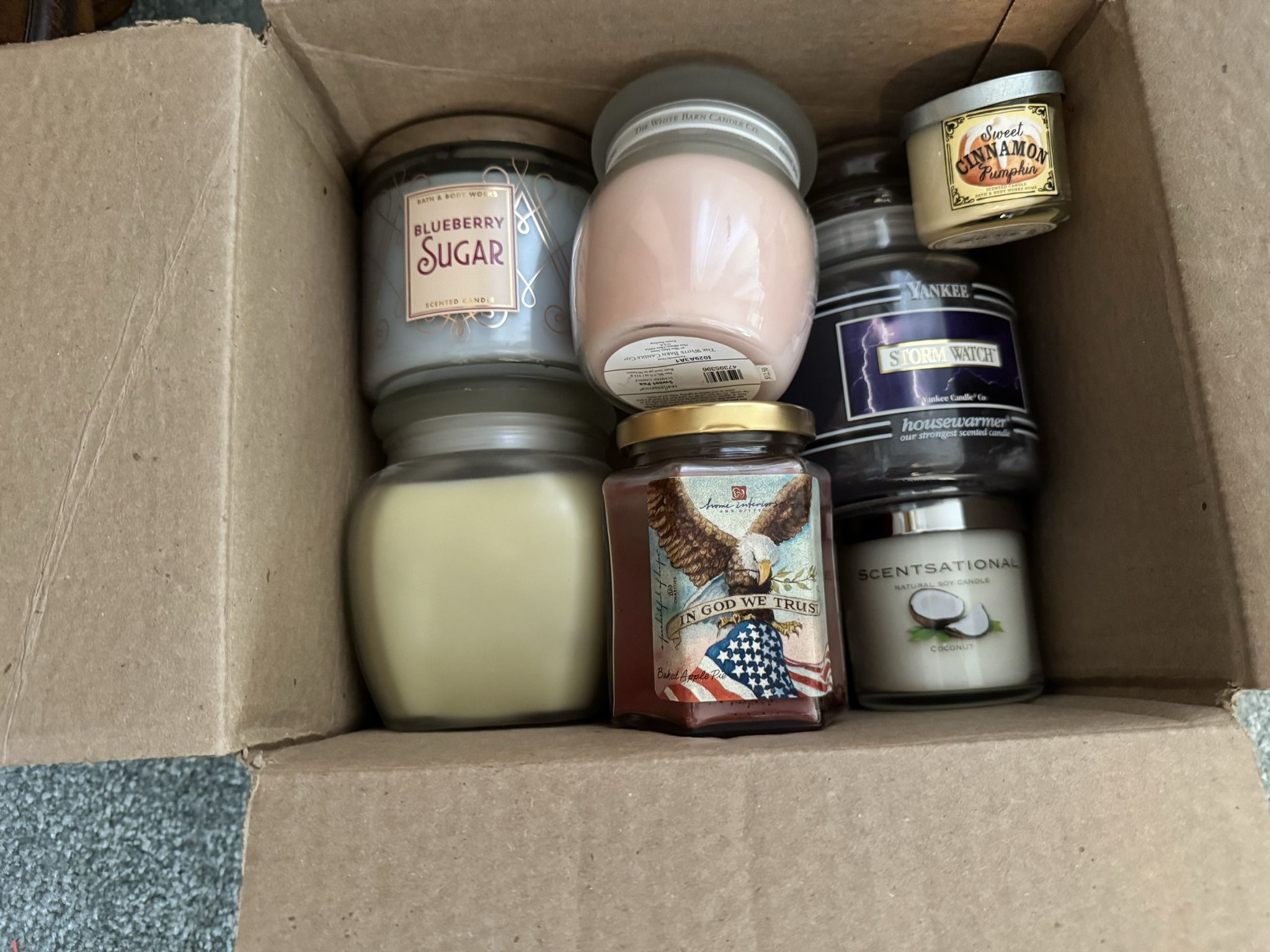 Mixed Bankers Candle Box