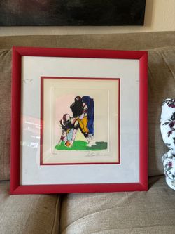 Leroy Neiman Football Serigraph