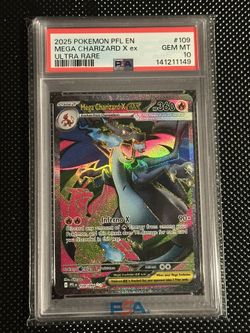 Pokemon Mega Charizard Fa Psa 10 Phantasmal Flames