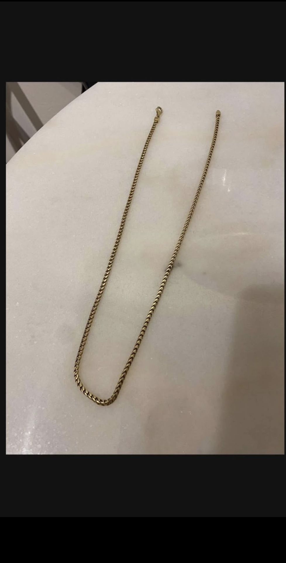 Jaxxon Gold Plated 3 MM Franco Chain
