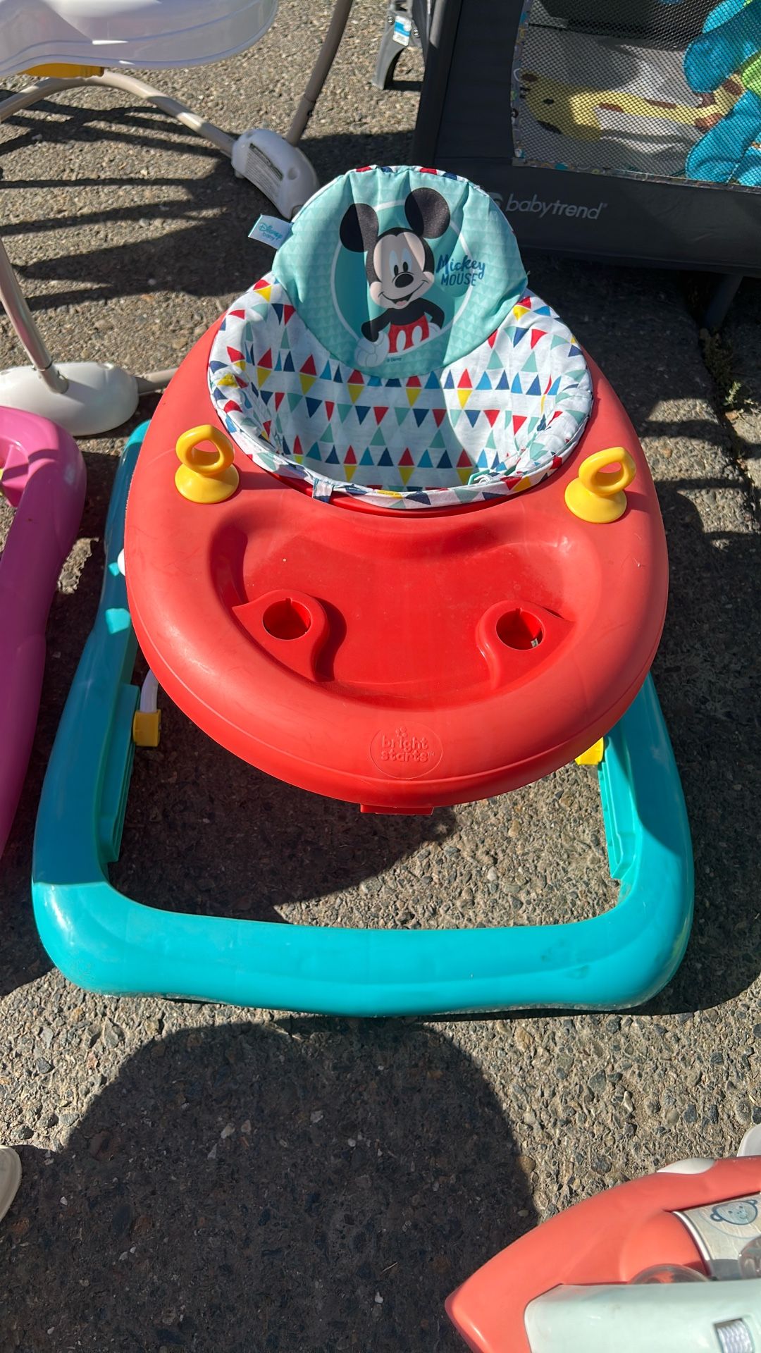 Brights Stars Mickeymouse Baby Walker Red And Blue