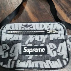 Supreme Fat Tip Jacquard Denim Waist Bag