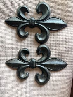 2-FLEUR DE LIS Small Wall Plaques,New Orlean Style,