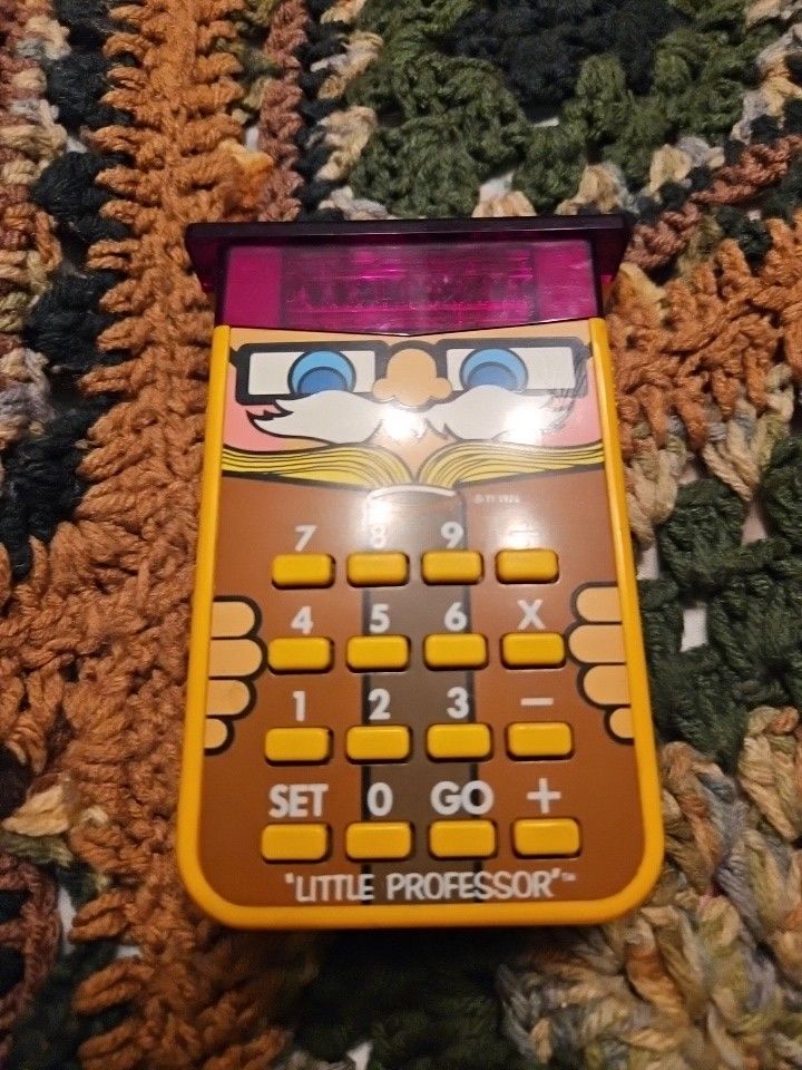 TEXAS INSTRUMENTS "LITTLE PROFESSOR" CALCULATOR - 1978 - TESTED/WORKING