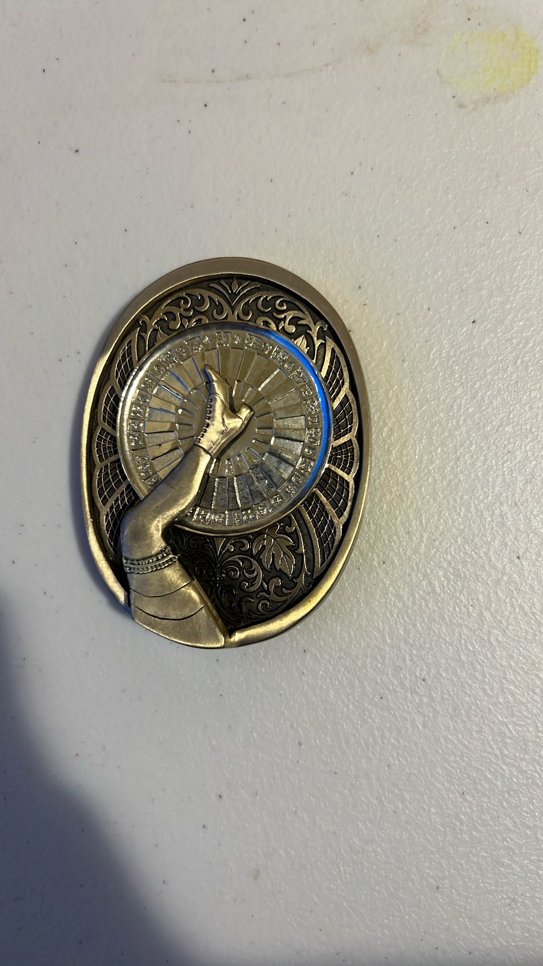 Gal leg Vintage Belt Buckle