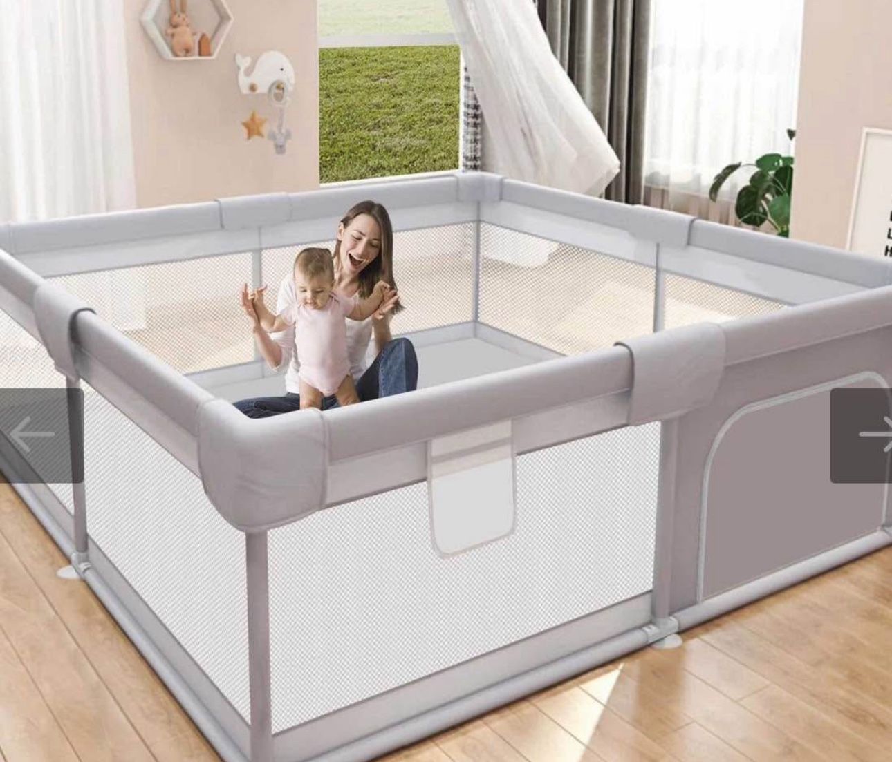 Baby Playpen 50x50 Inch, Play Pens for Babies and Toddlers Baby Fence Baby Play Yards for Indoor & O