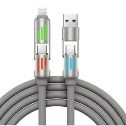 4-in-1 240W USB-C Cable, USB C Cable 1.2m, Multi USB Cables HOT! Charging A3K5