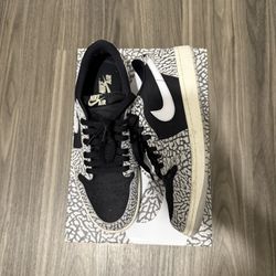 Jordan 1 Retro Low OG (Black cement) 