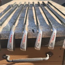 Wilson Aggressor SG irons with graphite shafts
