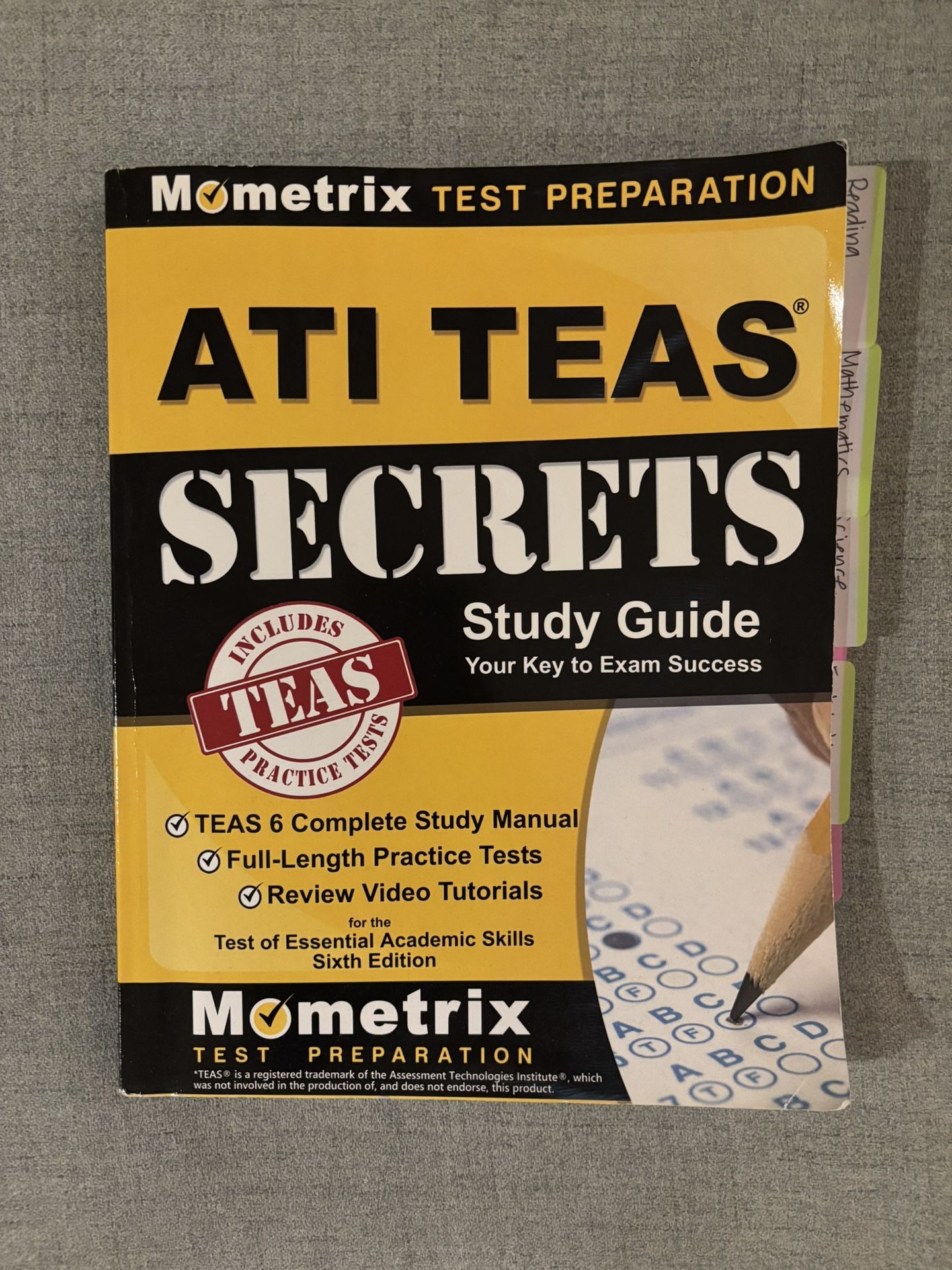 TEAS test Prep Book EUC