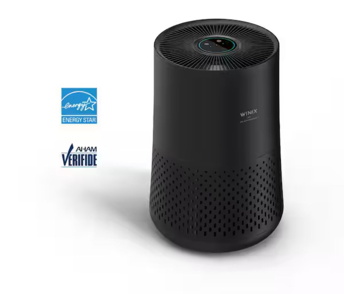 NeverChange 650 sq.ft HEPA Filter Outlet Plug Air Purifier and Cleaner in Grey w/ Timer, for Dust, Smoke, Bedroom,Office