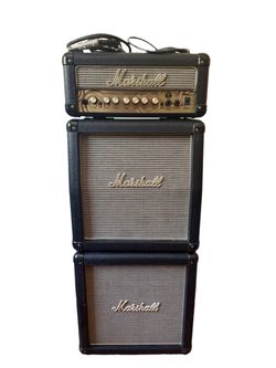 Marshall MG15MSZW Limited Edition Zakk Wylde Signature Micro Stack Guitar Amplifier – 15W, 2x10” Speakers, Full 3-Piece Stack
