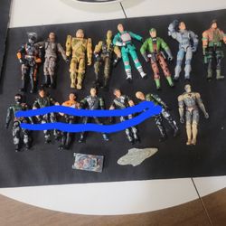 Gi Joe Lot Action Figures Vehicles And Accessories
