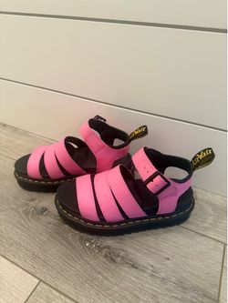 Dr. Martens Blaire Pink Platform Sandals