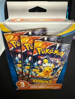 Pokemon- surging sparks 3 pack