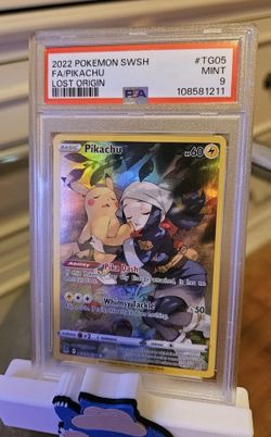 Pikachu TG05/TG30 PSA 9 Full Art Promo Lost Origin Pokemon 2022