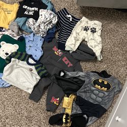 Baby Boy Clothes Ranging In Sizes 0-3months