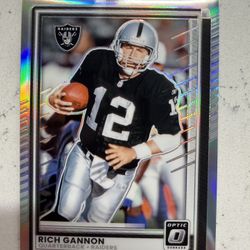 2025 Panini Optic Donruss Football Rich Gannon Silver Holo Prizm #141 Raiders