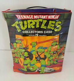 Vintage TMNT collectors case action figure holder storage Teenage Mutant Ninja Turtles