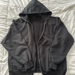 Balenciaga Hybrid Zip Up Hoodie