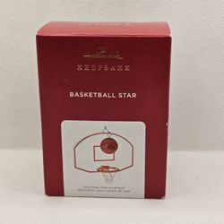 New 2021 Basketball Star Hallmark Ornament  Ball w Backboard & Hoop Player Coach


Ornament in mint condition, kept in the box, never displayed

Comes