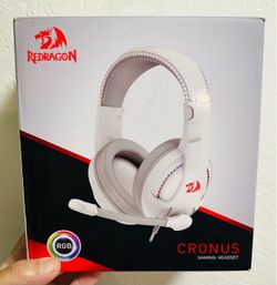 Redragon Cronus RGB Gaming Headset (White) – Open Box