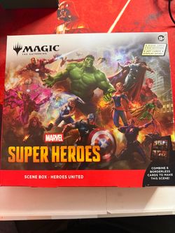 Sealed MTG Marvel Super Heroes Heroes United Scene Box $32