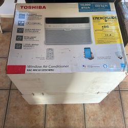 10,000 BTU 115-Volt Smart Wi-Fi Touch Control Window Air Conditioner with Remote for up to 450 sq. ft. in White