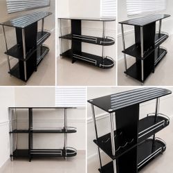 Modern Black Glass Bar | Bar Moderno De Cristal Negro