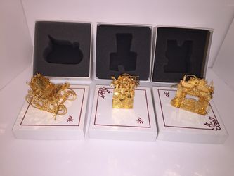 23kt Gold Danbury Mint ornaments Christmas