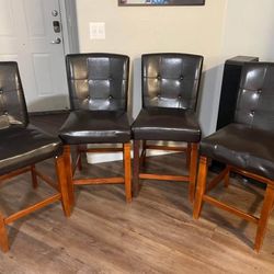 Set of 4 Tufted Parson Counter Stools – Weston Home