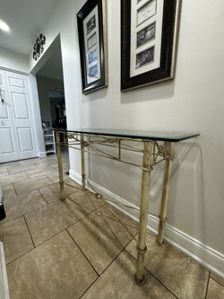 Glass Entryway/Console Table