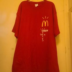 McDonald travis scott employee shirt