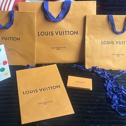 Louis Vuitton paper bags