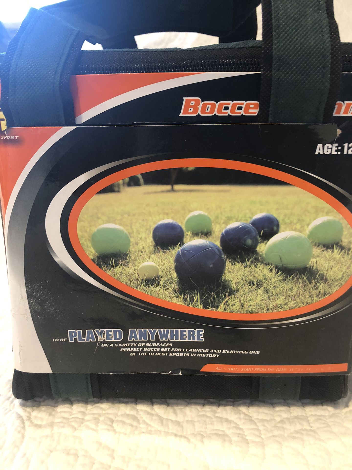 Brand New Bocce Ball Set In Carrying Bag