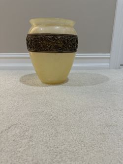 Vase Made Of Mother Of Pearl. New