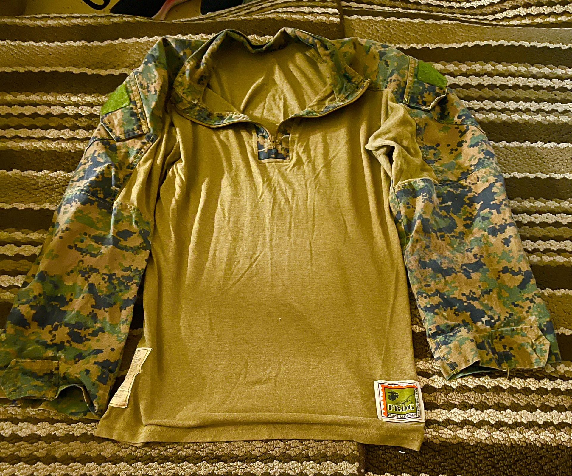 Woodland Marpat Frog Shirt Size SR